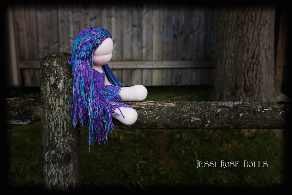 waldorf doll silk hair