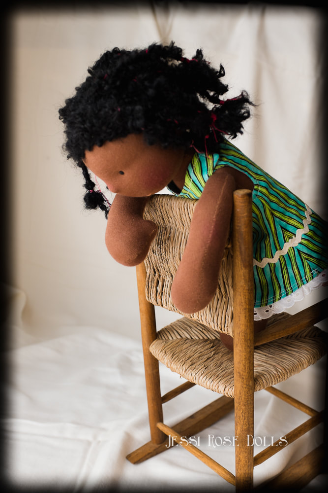 african waldorf doll